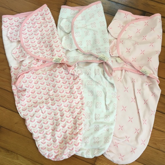 KeaBabies Other - NWOT 3-pack organic baby swaddle sleep sacks in Blossom (0-3 month)
